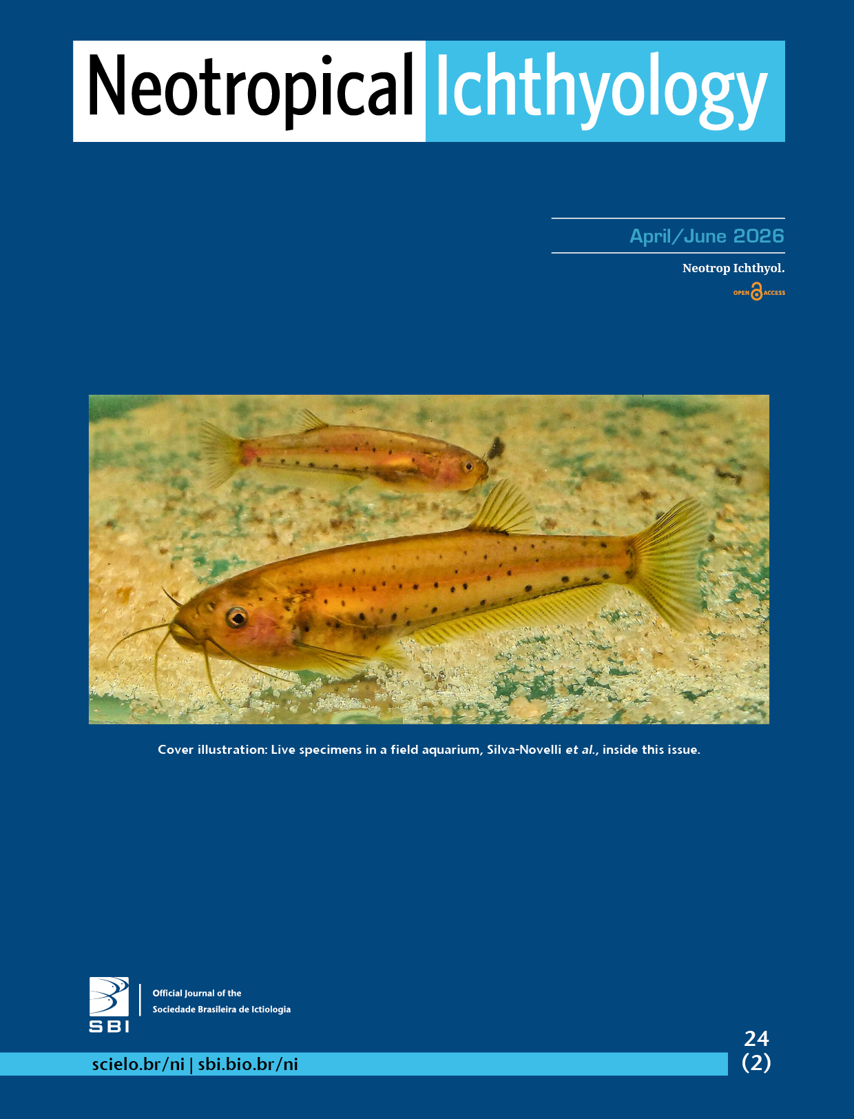 Cover of Neotropical Ichthyology, volume 24, issue 2